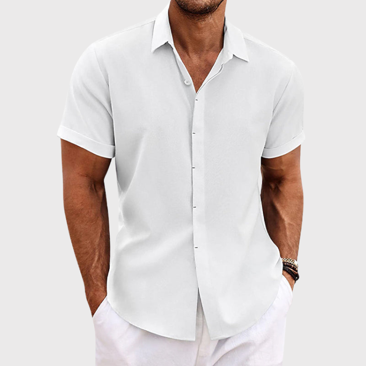LIAM™ | Linen Short-Sleeve