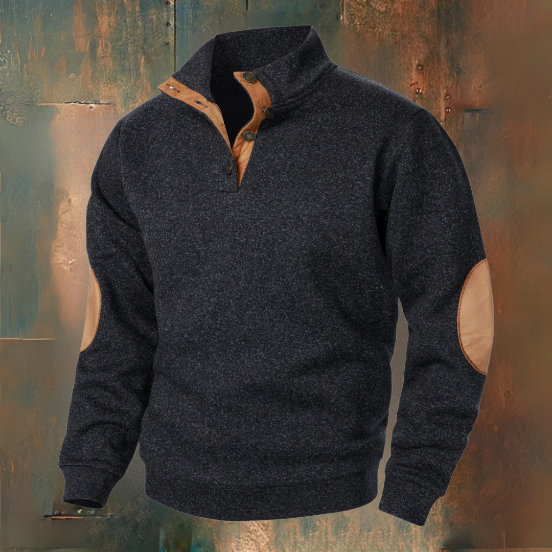 LIAM™ | Mens Button-Neck High-Collar