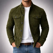 LIAM™ | Vintage Suede Utility Jacket