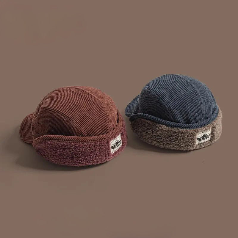 LIAM™ | Frostline Corduroy Earflap Cap