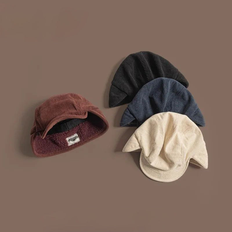 LIAM™ | Frostline Corduroy Earflap Cap