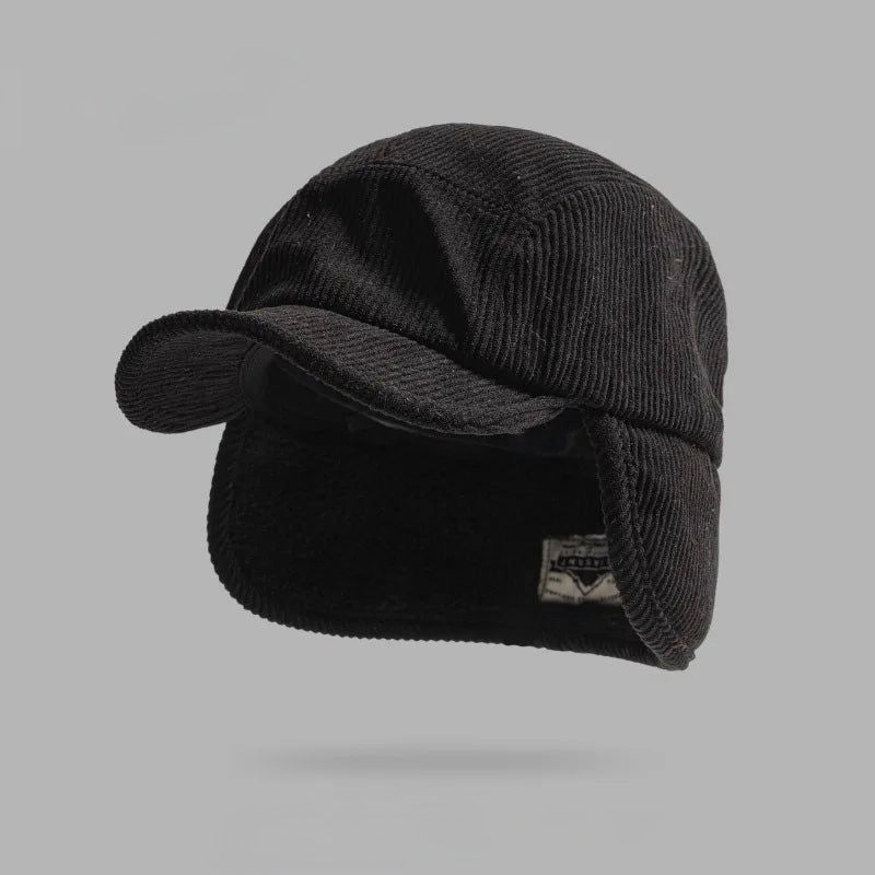 LIAM™ | Frostline Corduroy Earflap Cap