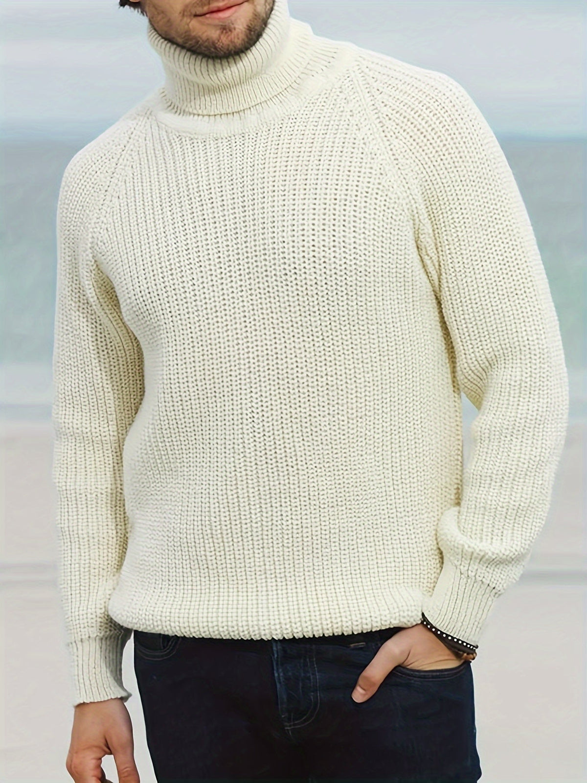 LIAM™ | Alexander Warm Knitted Turtleneck Sweater for Winter