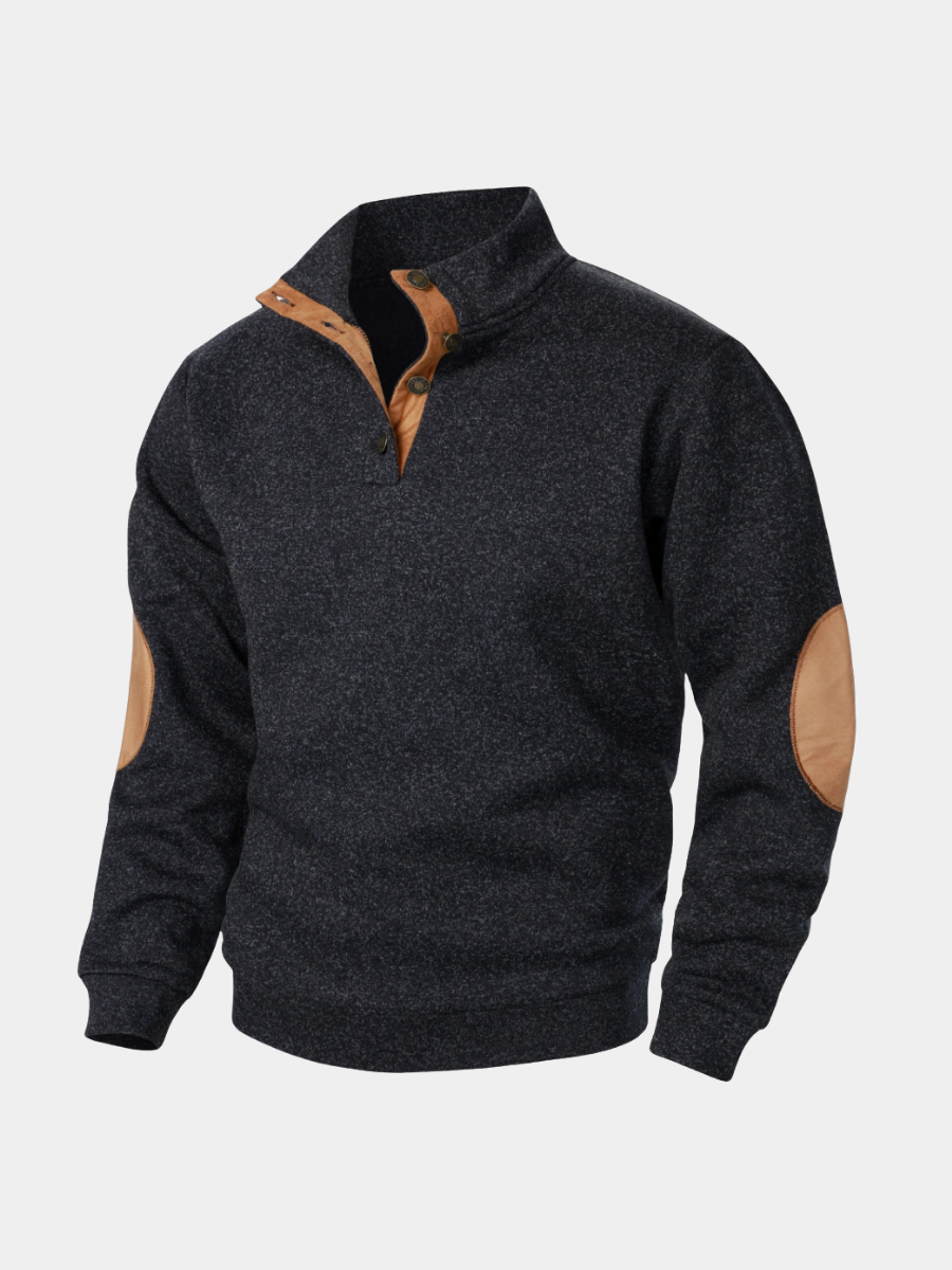 LIAM™ | Mens Button-Neck High-Collar