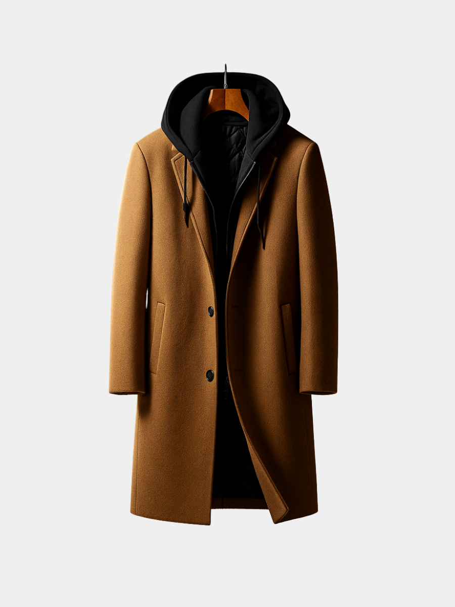 LIAM™ | Wool Hooded Coat for Men
