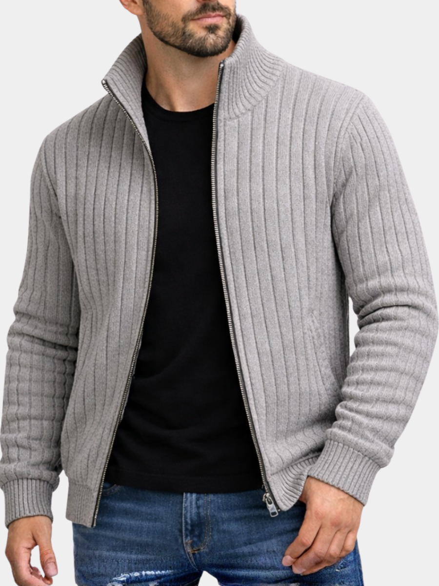 LIAM™ | ELEGANT ZIP CARDIGAN