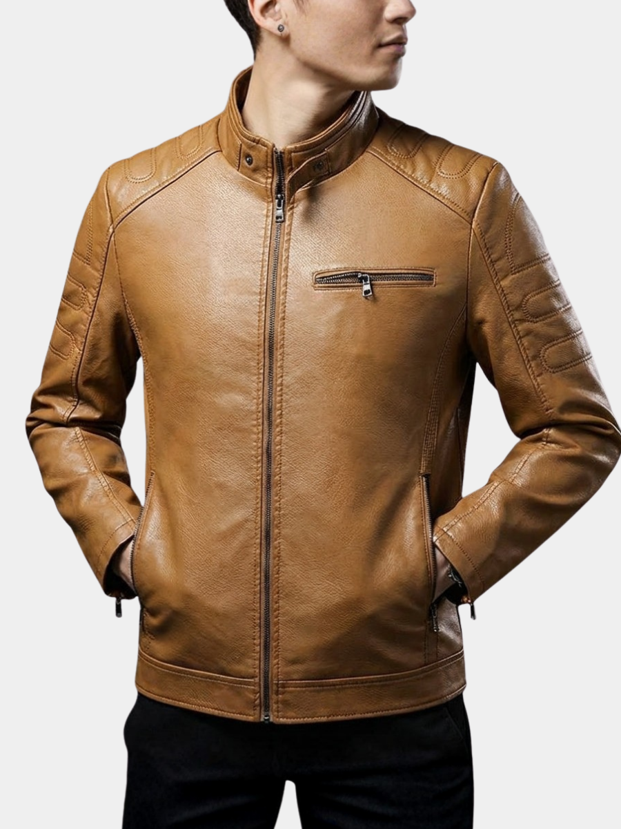 LIAM™ | Men's Moto-Style Zip Jacket