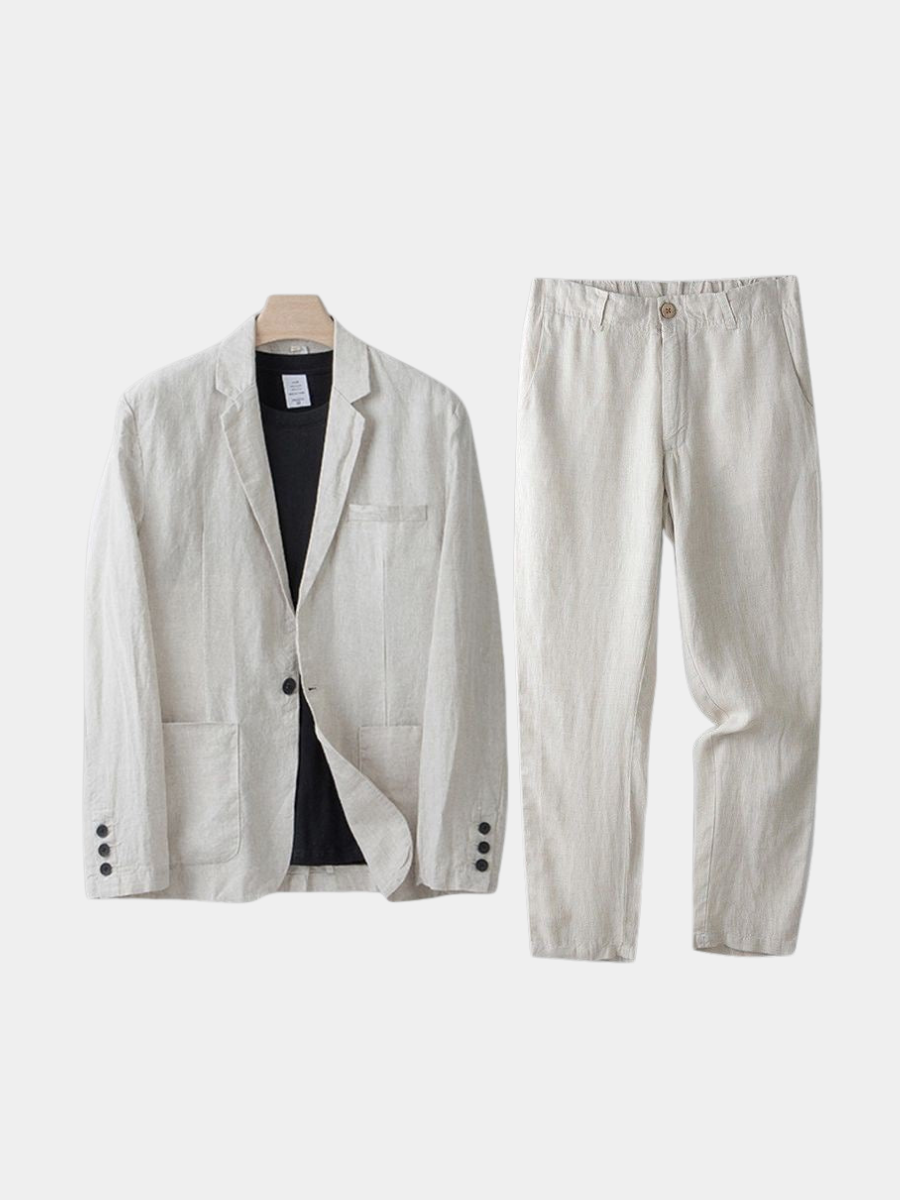 LIAM™ | Men's Linen-Cotton Suit