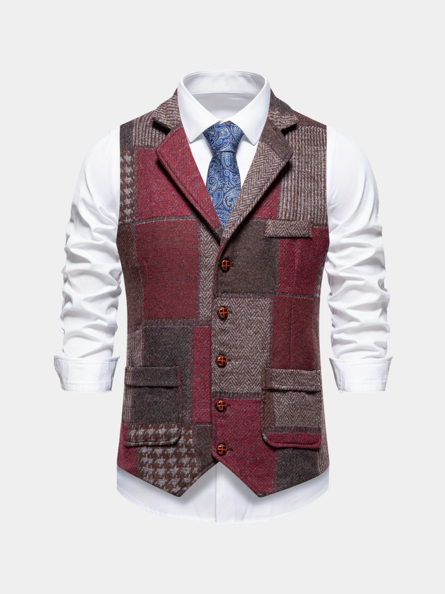 LIAM™ | FORMAL TWEED VEST FOR MEN