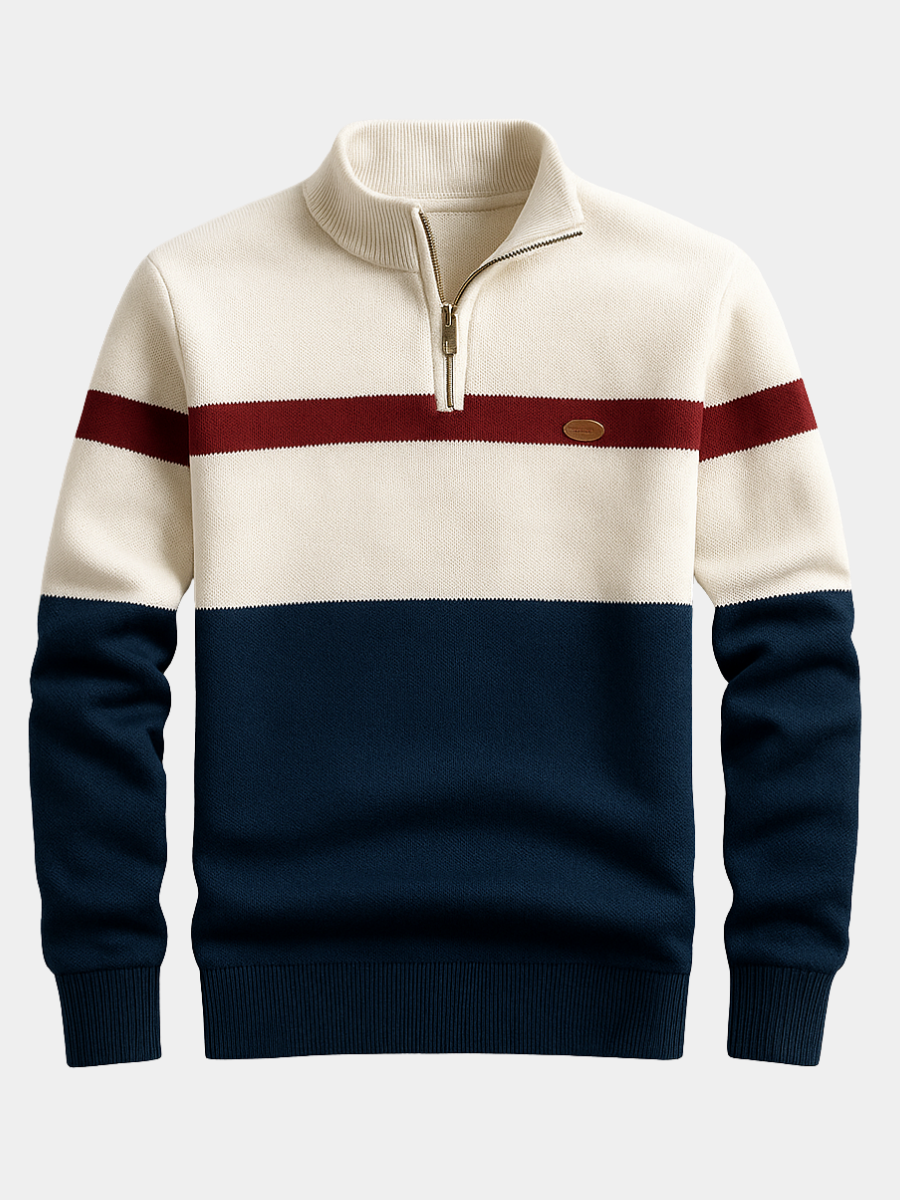 LIAM™ | MEN'S PULLOVER WITH ZIP COLLAR