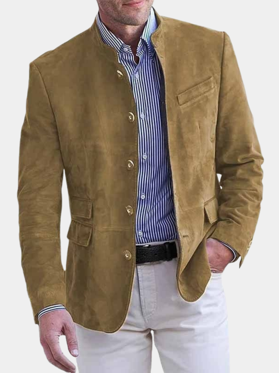 LIAM™ | Men's Suede Collar Blazer