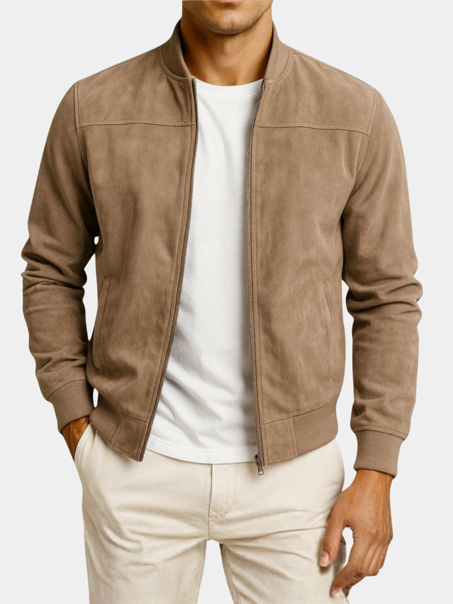LIAM™ | SUEDE BOMBER JACKET