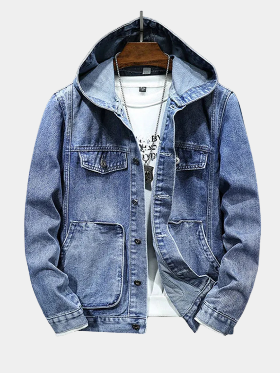 LIAM™ | RETRO DENIM HOODIE