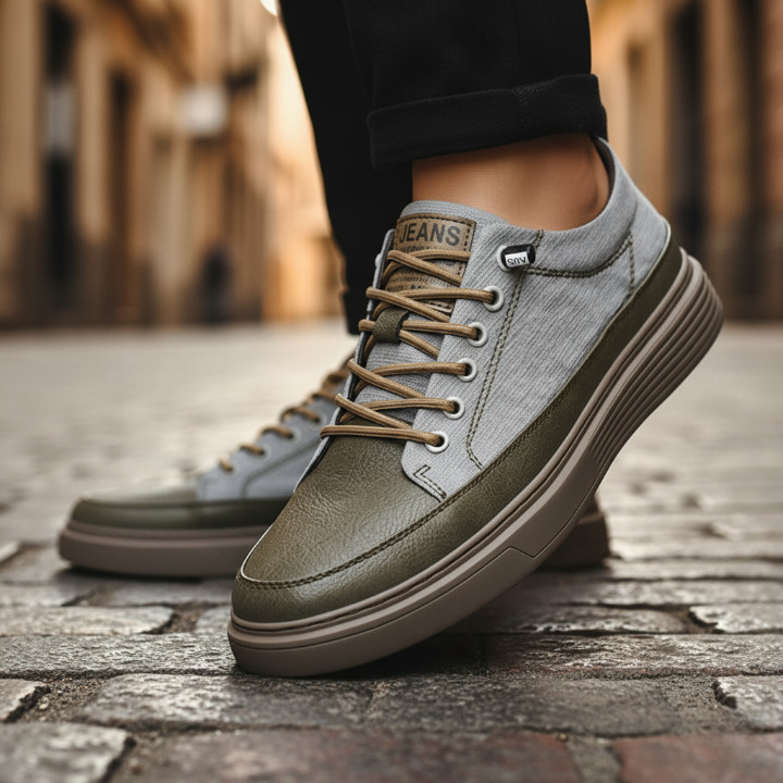 LIAM™ | MEN'S LEATHER SNEAKERS