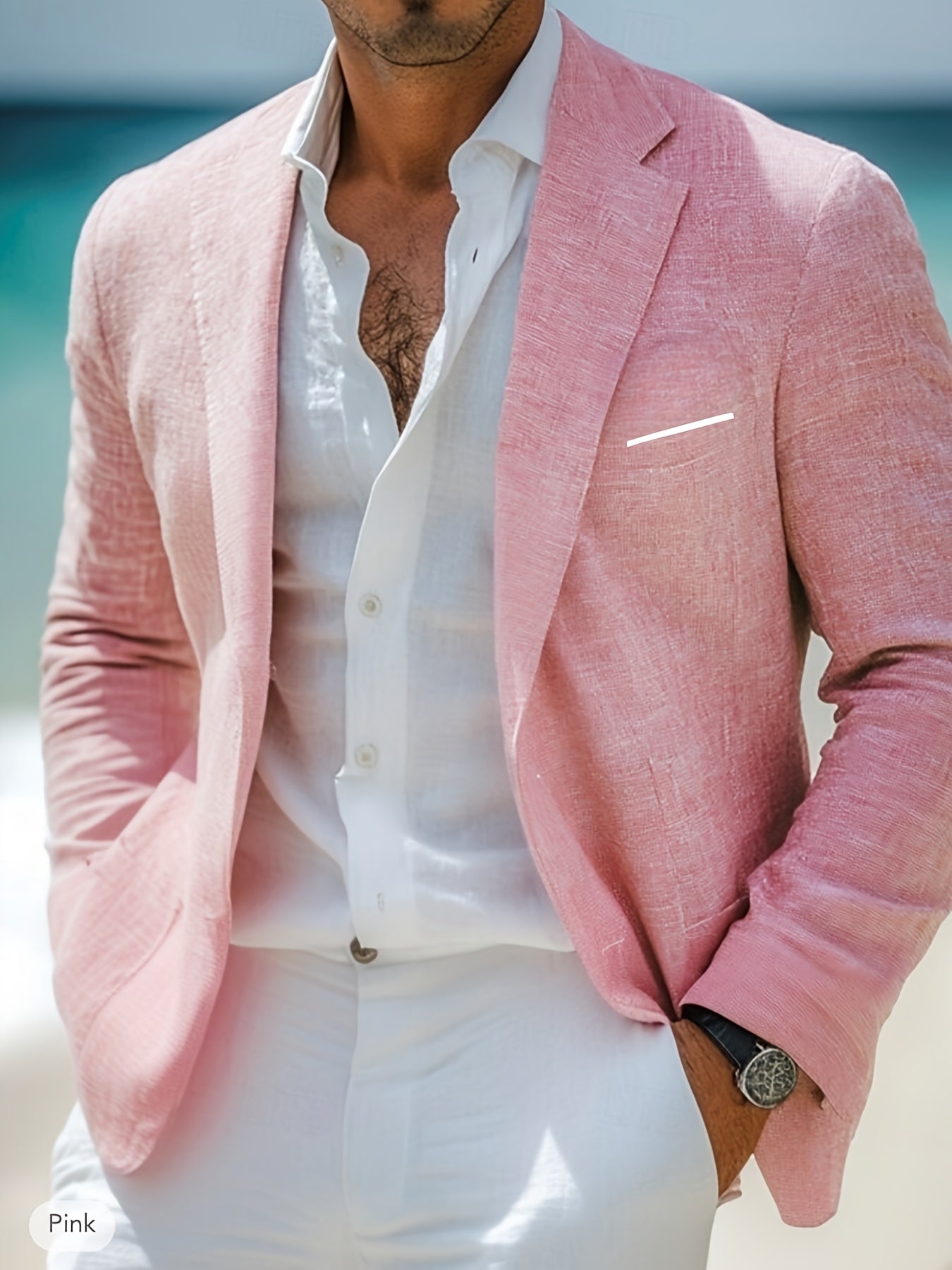 LIAM™ | Men's Single-Button Cotton Blazer