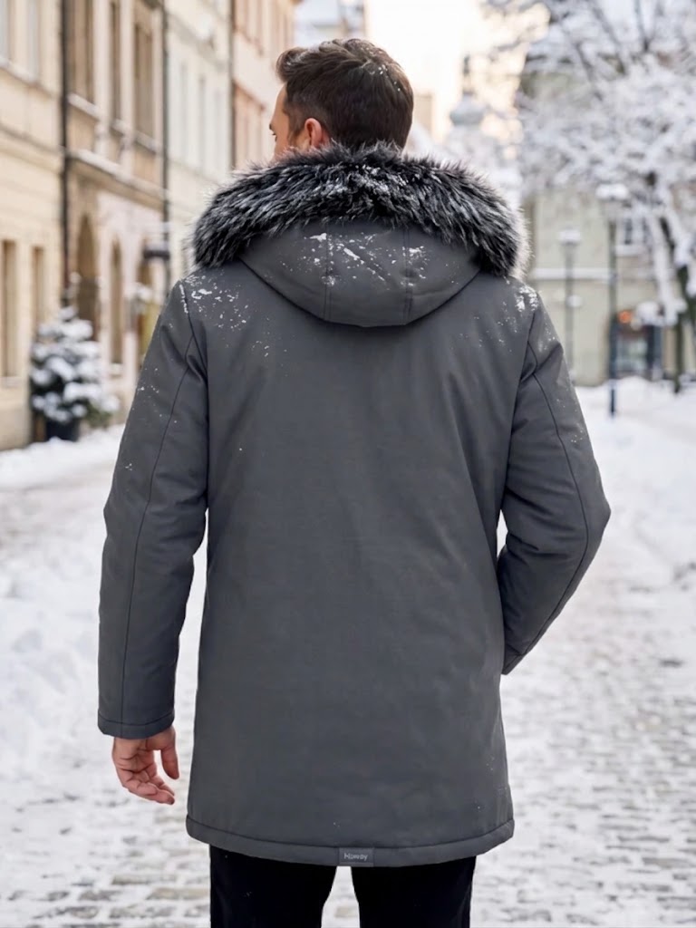 LIAM™ | Men's Windproof Hooded Thermal Mid-Length Parka Jacket