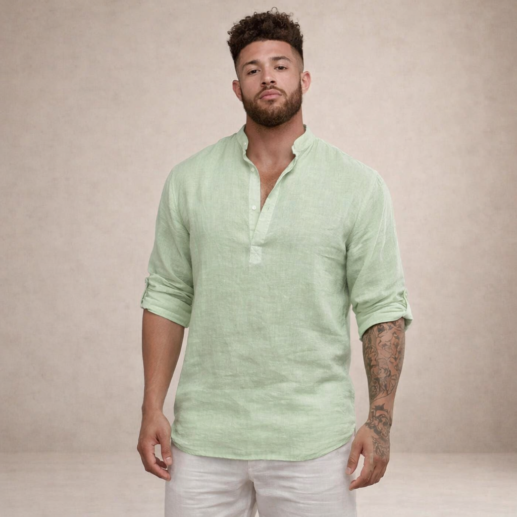 LIAM™ | Stand Collar Shirt