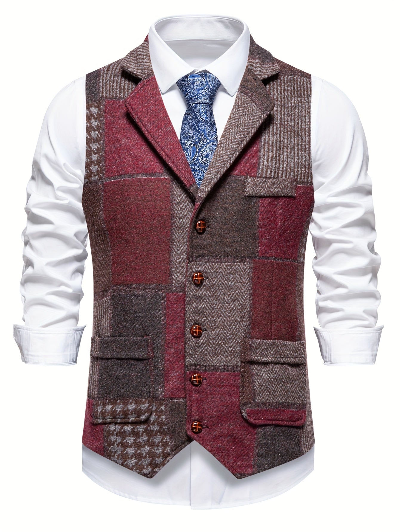 LIAM™ | FORMAL TWEED VEST FOR MEN
