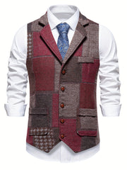 LIAM™ | FORMAL TWEED VEST FOR MEN