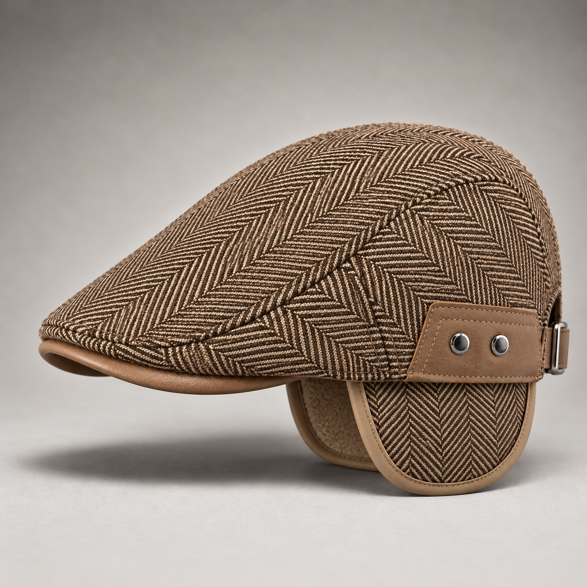 LIAM™ | Thornton Herringbone Driving Cap