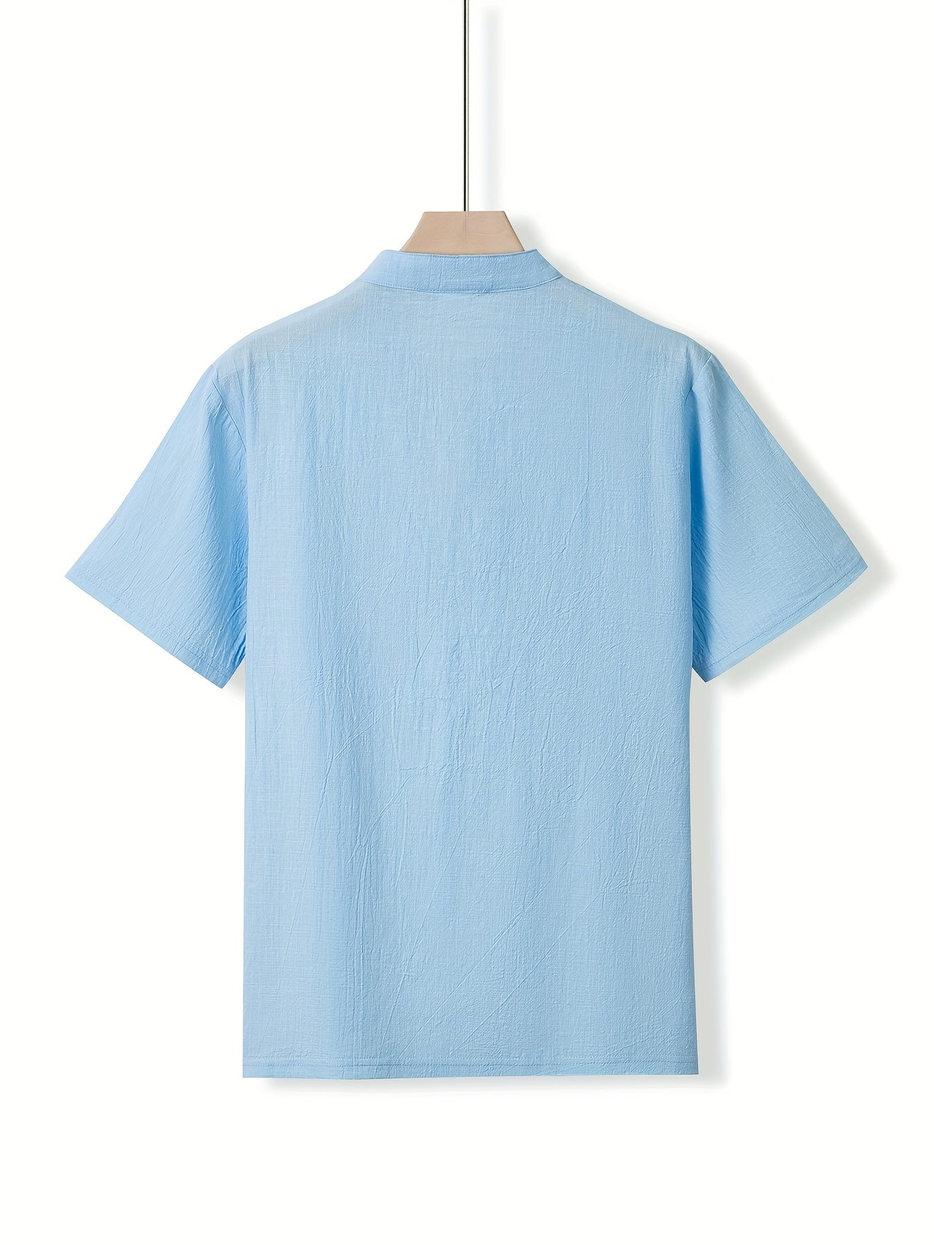 LIAM™ | Men's Linen Henley Shirt