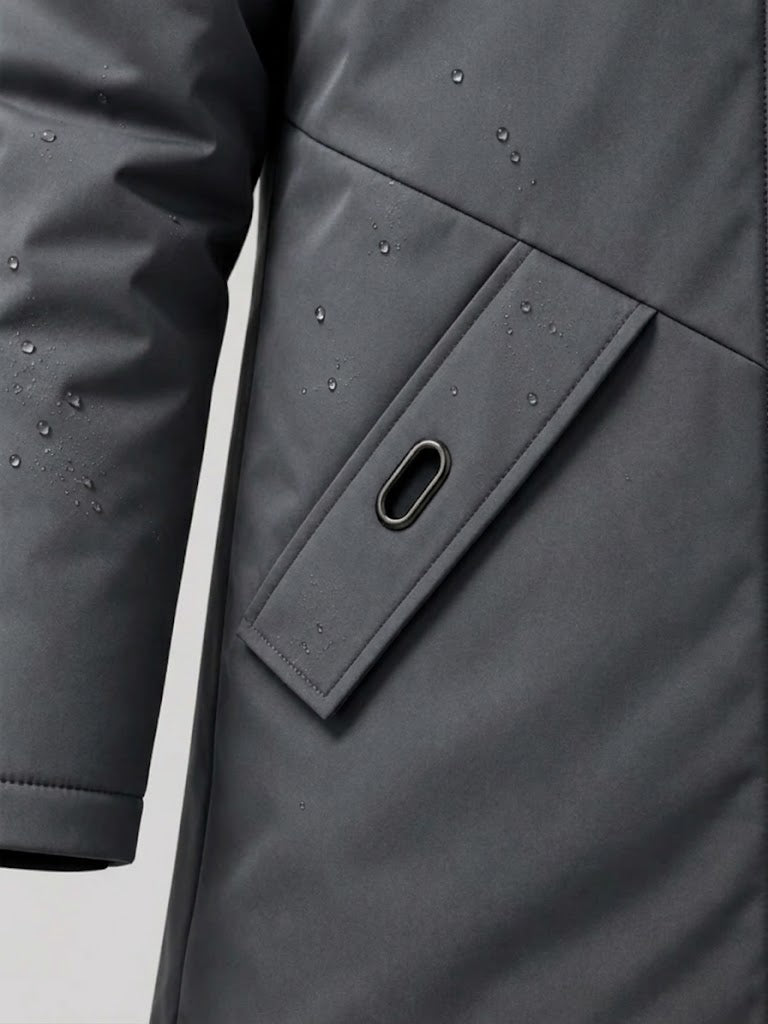 LIAM™ | Men's Windproof Hooded Thermal Mid-Length Parka Jacket
