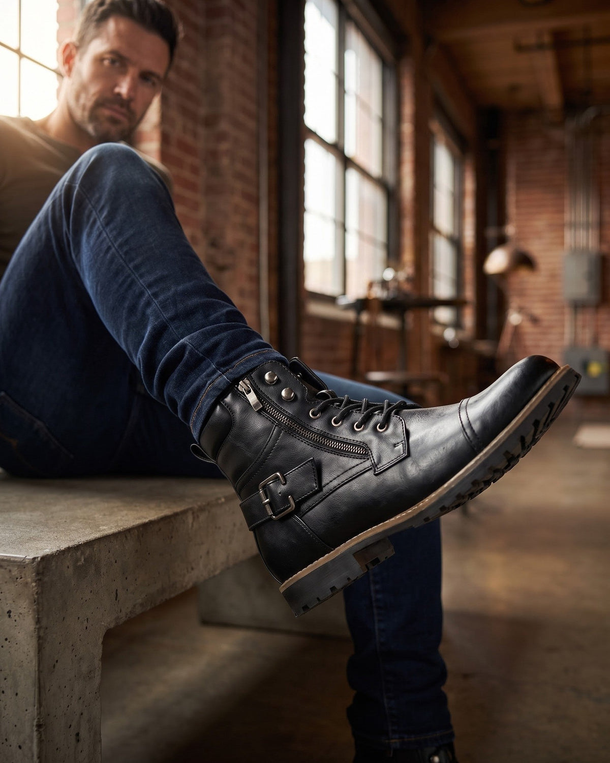 LIAM™ | Elios Leather Boots