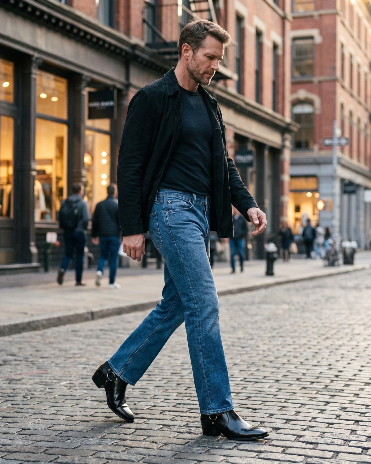LIAM™ | Umberto Leather Harness Boot