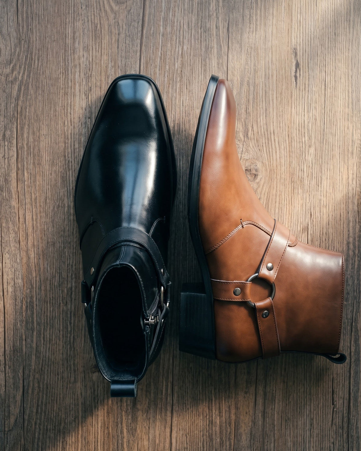 LIAM™ | Umberto Leather Harness Boot