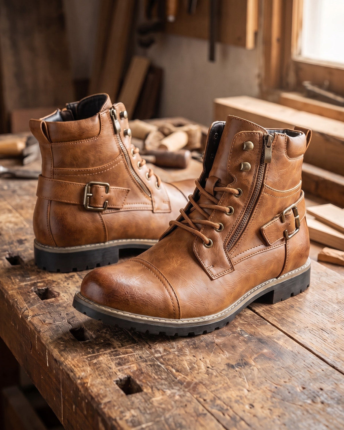 LIAM™ | Elios Leather Boots