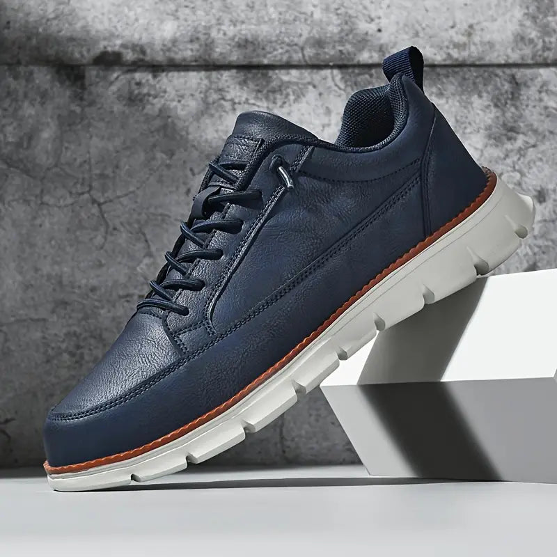 LIAM™ | Men's Cushioned Leather Walking Sneakers