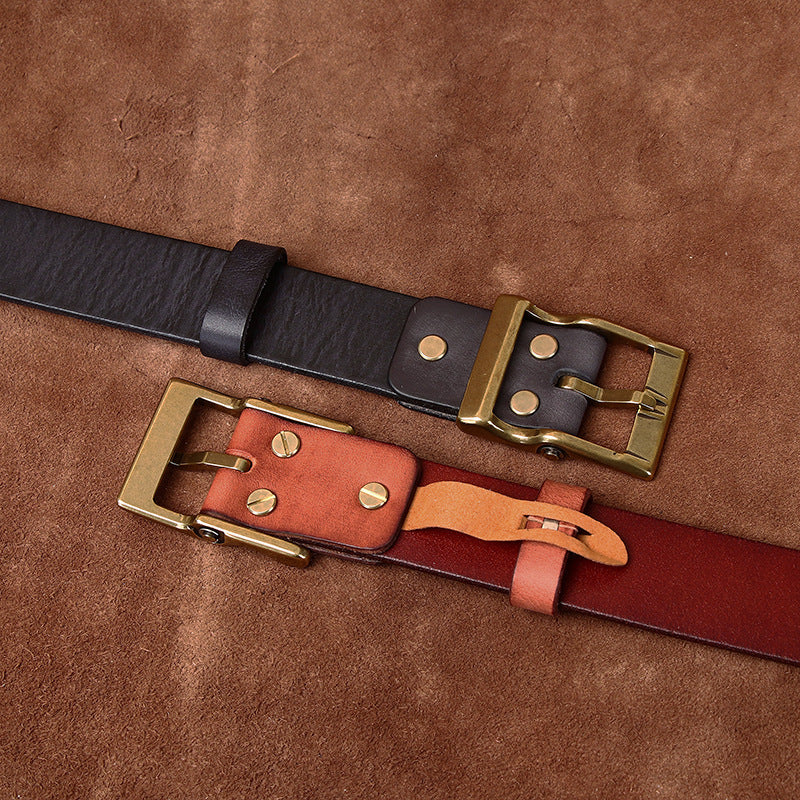 LIAM™ | Vintage Distressed Leather Belt