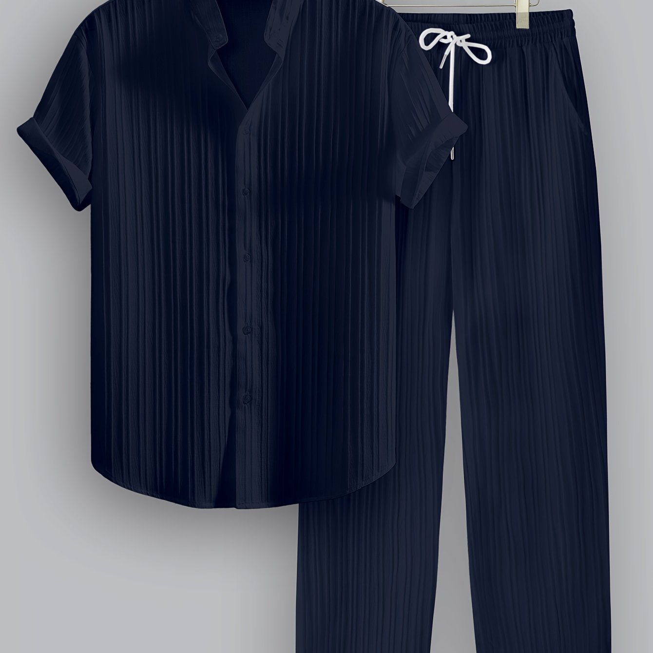 LIAM™ | Men's Ribbed Fabric Co-Ord Set