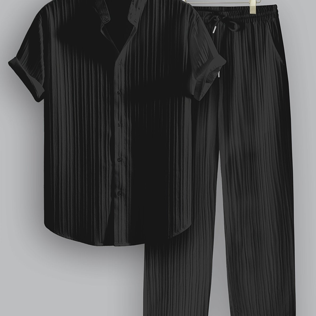 LIAM™ | Men's Ribbed Fabric Co-Ord Set