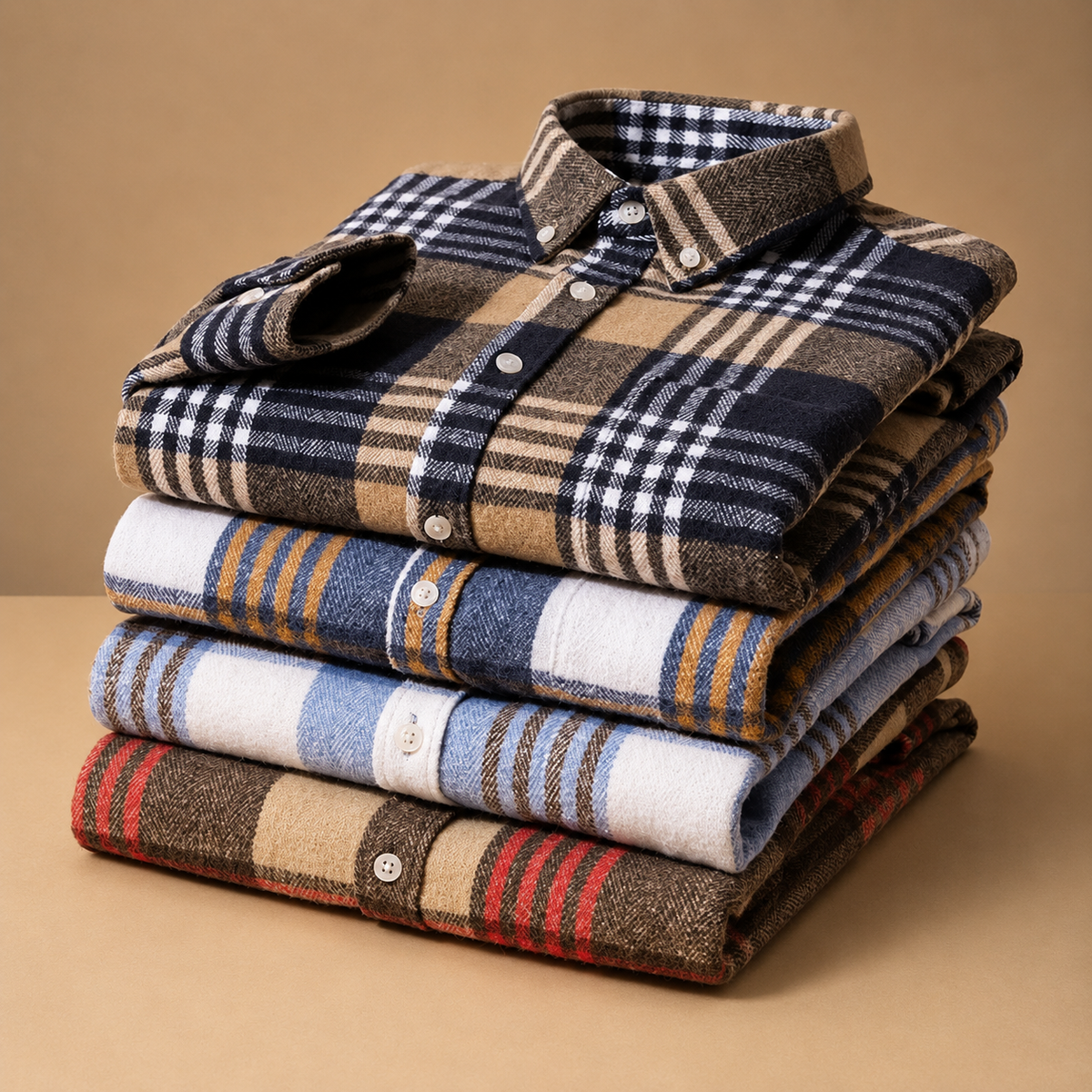 LIAM™ | Rockwell Brushed Cotton Flannel Shirt