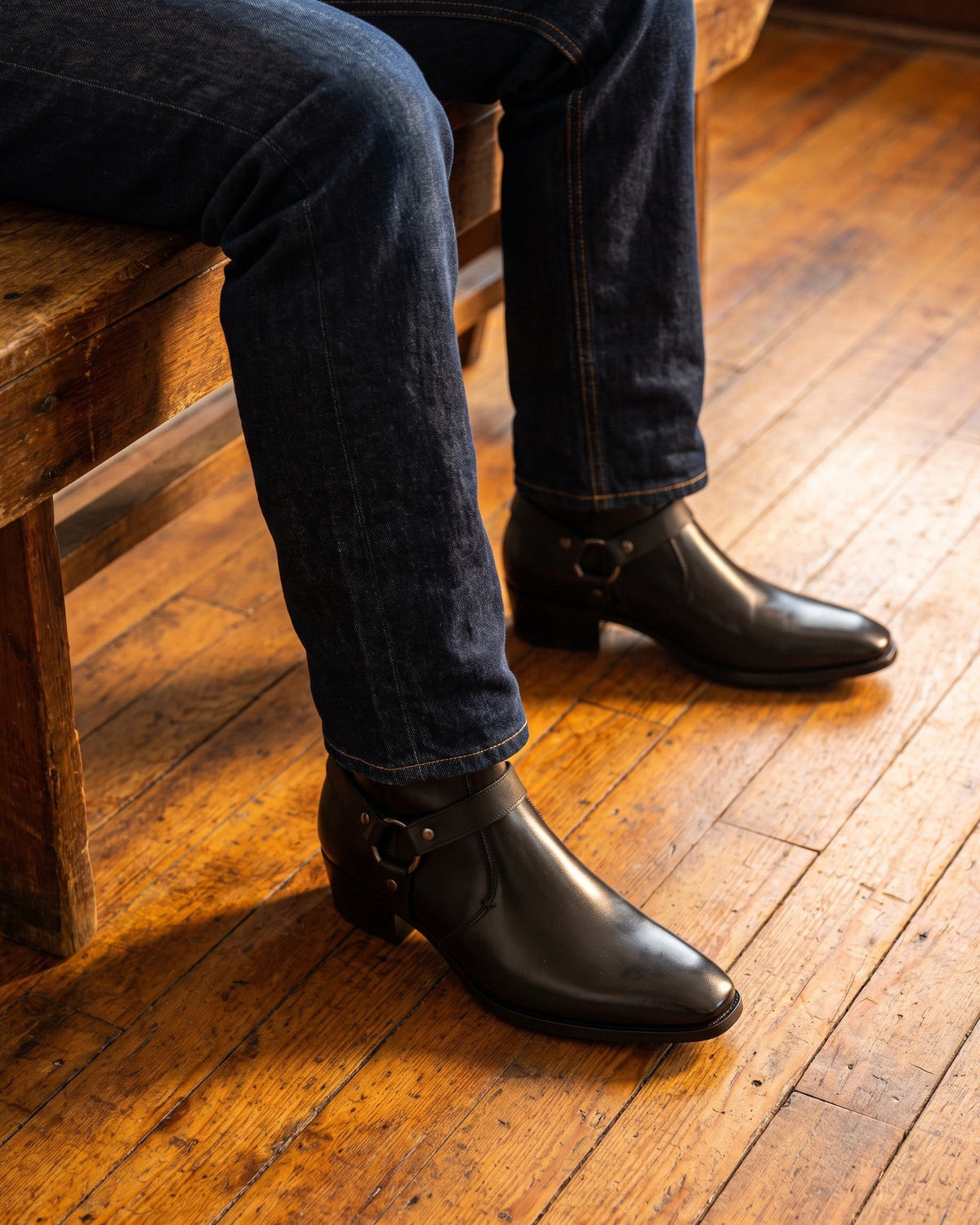 LIAM™ | Umberto Leather Harness Boot