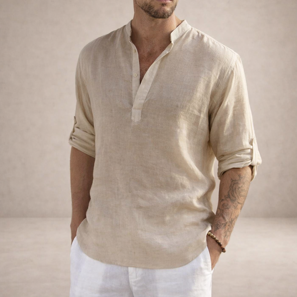 LIAM™ | Stand Collar Shirt