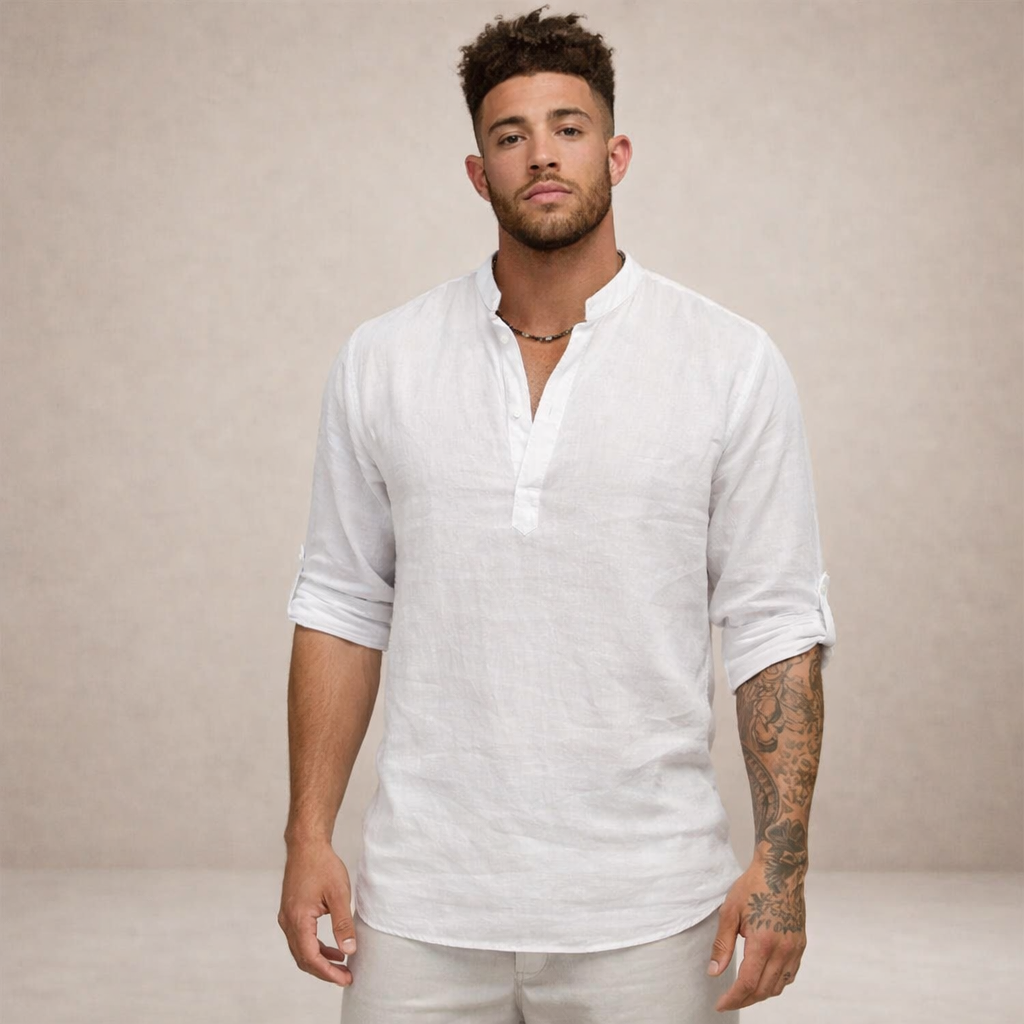 LIAM™ | Stand Collar Shirt