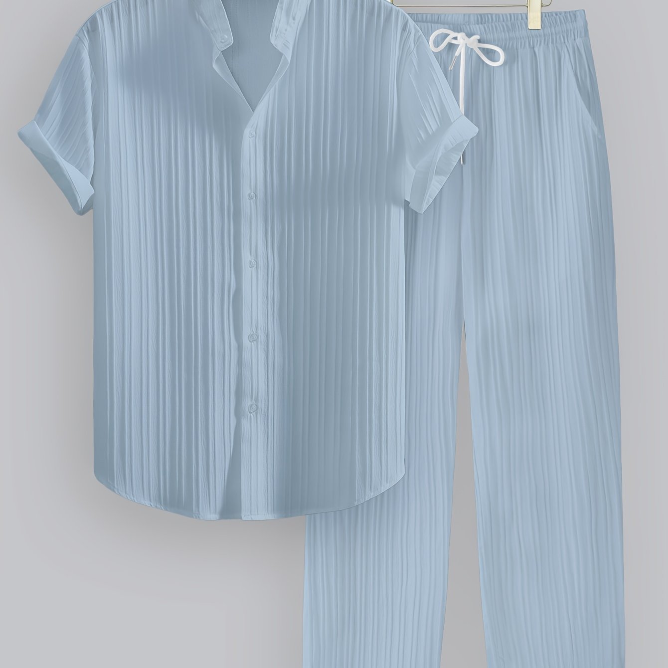 LIAM™ | Men's Ribbed Fabric Co-Ord Set