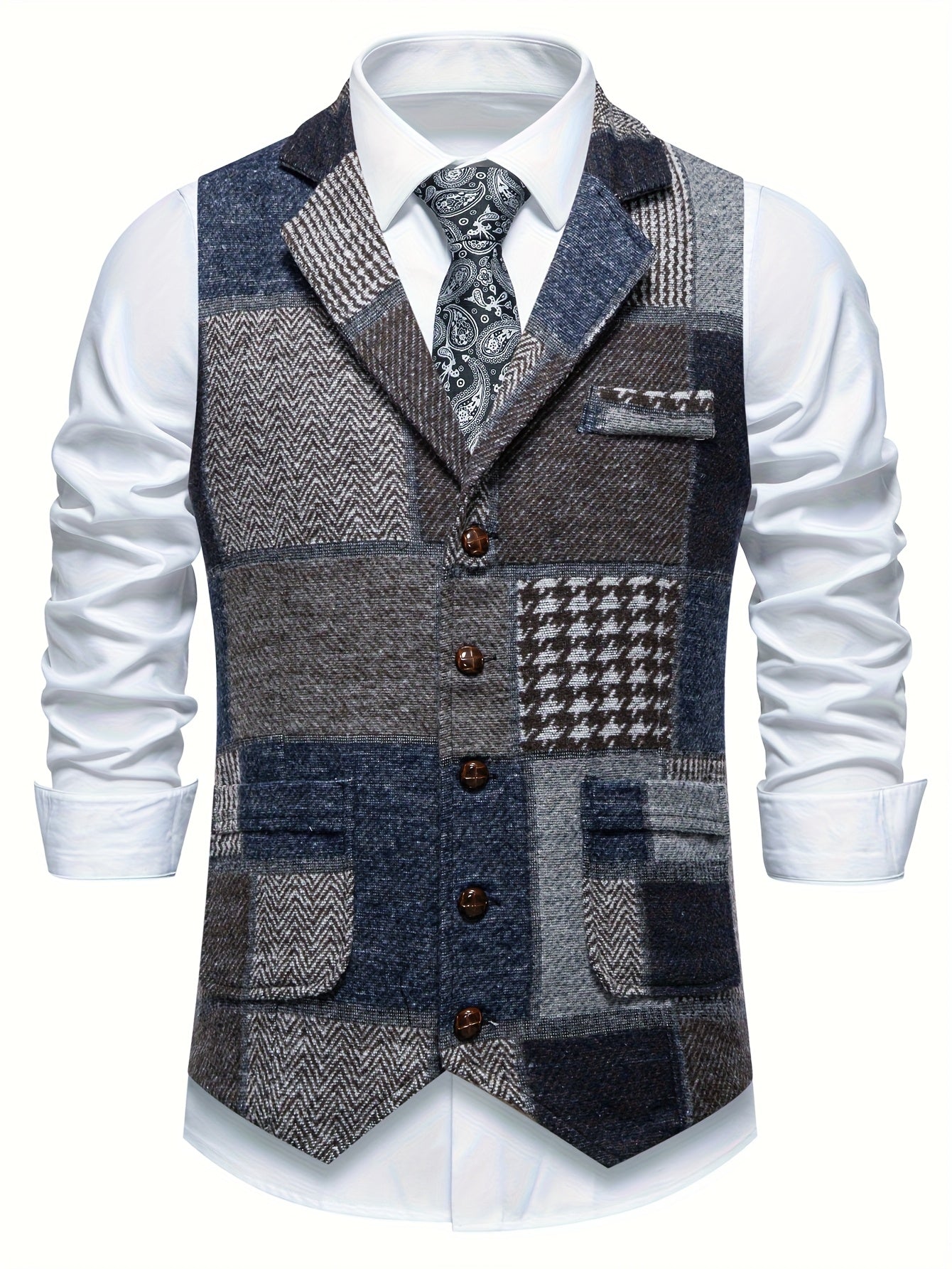 LIAM™ | FORMAL TWEED VEST FOR MEN
