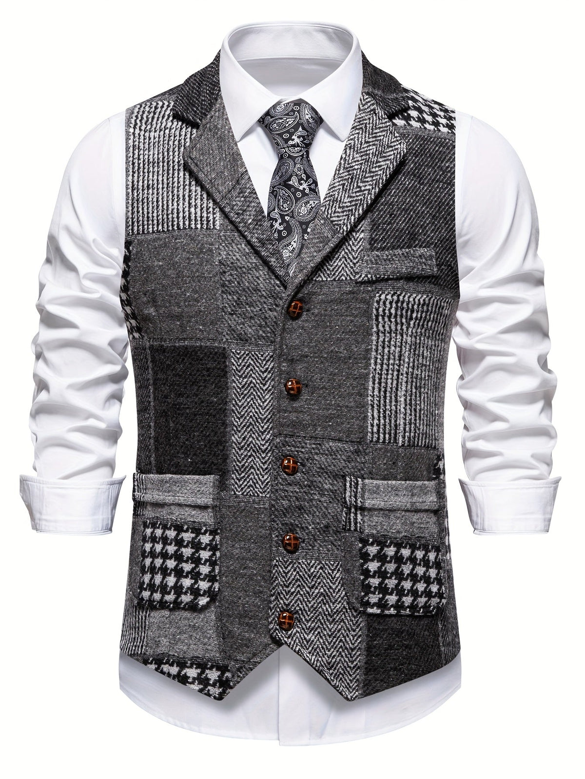 LIAM™ | FORMAL TWEED VEST FOR MEN