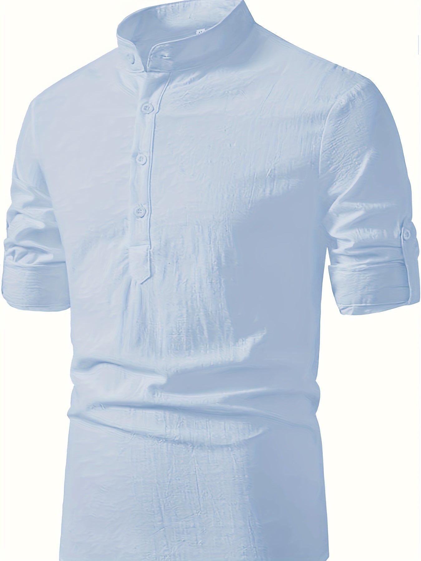LIAM™ | Men's Cotton-Linen Popover Shirt