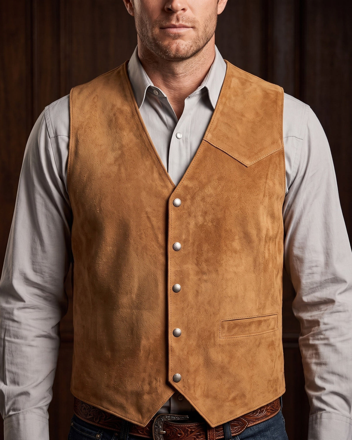 LIAM™ | Brushed Suede Look Vest