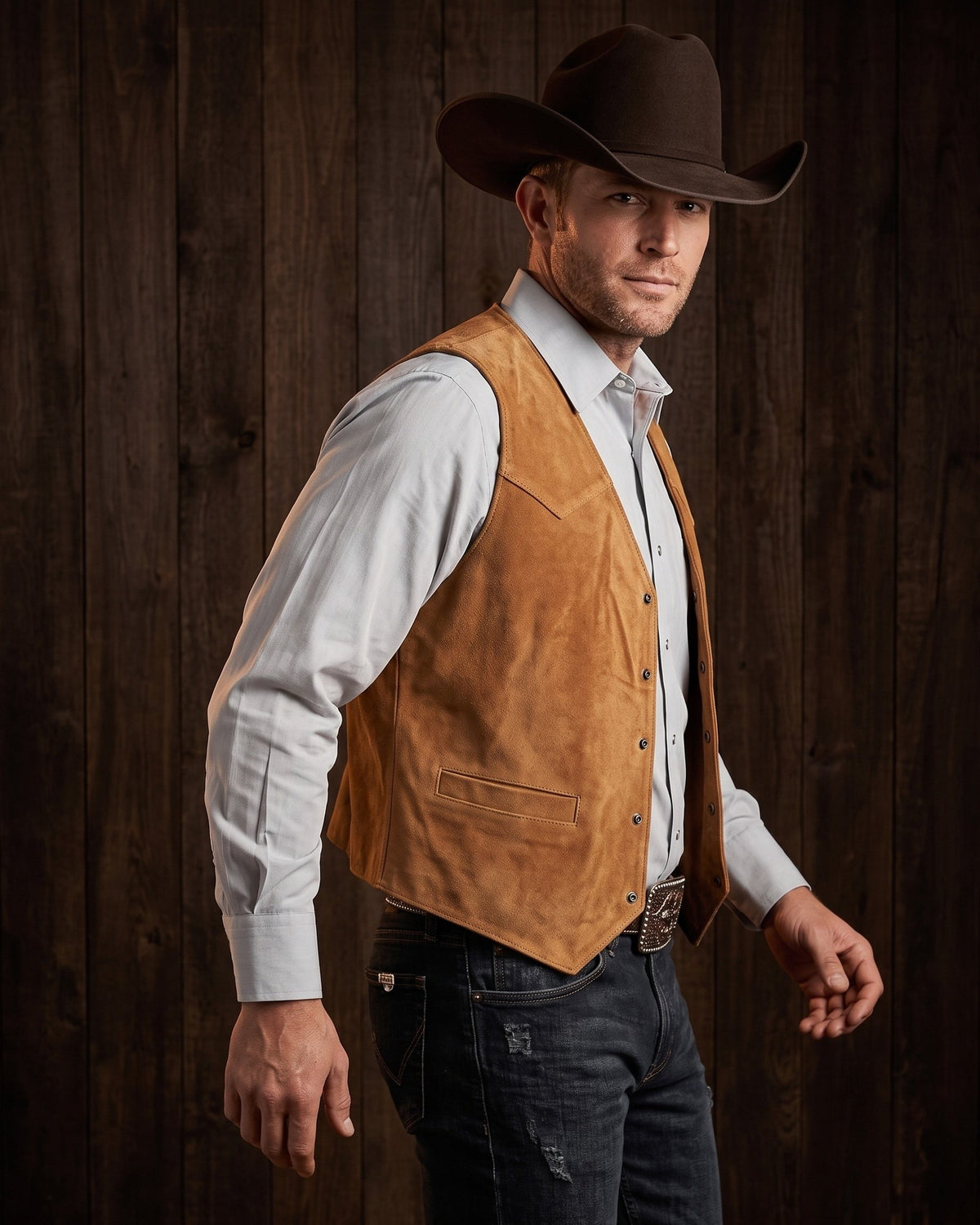 LIAM™ | Brushed Suede Look Vest