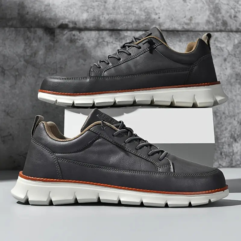 LIAM™ | Men's Cushioned Leather Walking Sneakers