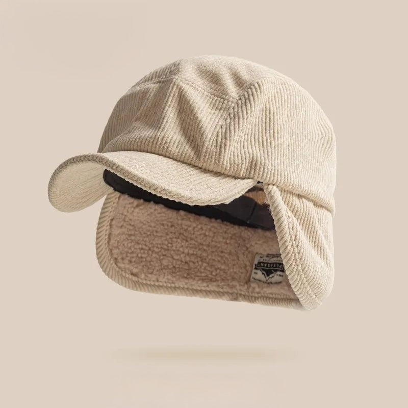 LIAM™ | Frostline Corduroy Earflap Cap