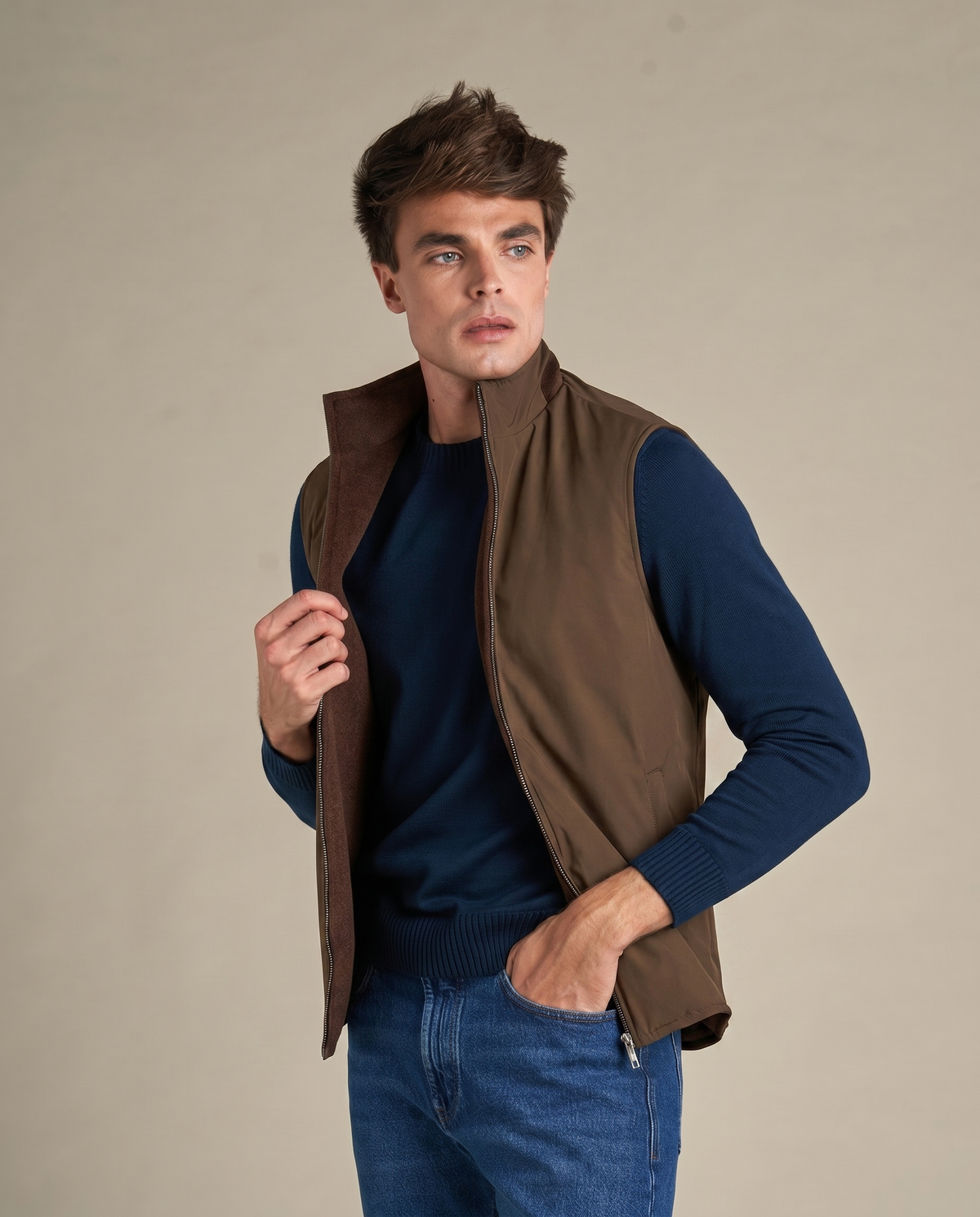 LIAM™ | Reversible Wool Vest