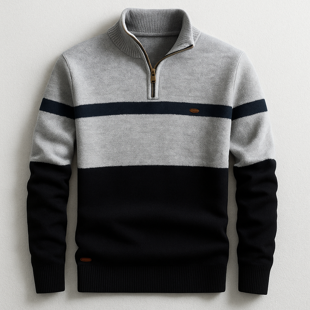 LIAM™ | MEN'S PULLOVER WITH ZIP COLLAR