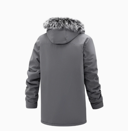 LIAM™ | Men's Windproof Hooded Thermal Mid-Length Parka Jacket