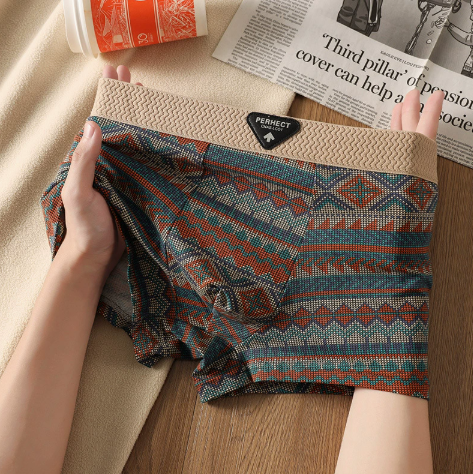 LIAM™ | Men's Cotton Geometric Boxer Briefs